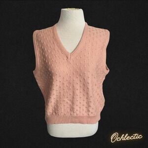 Folio by Fire Islander pink sweater vest